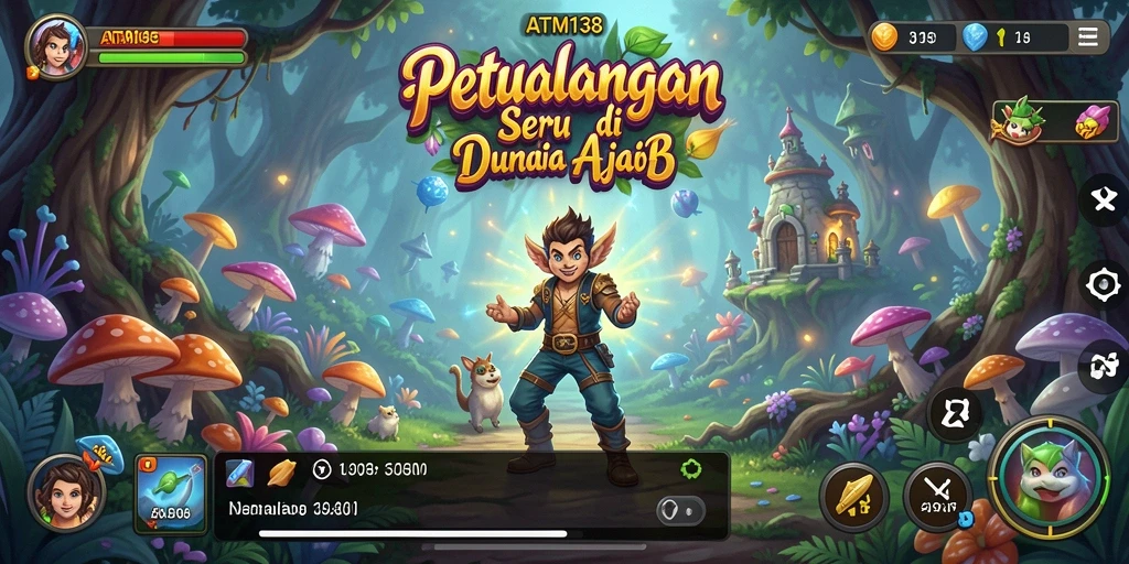 Tangkapan layar dari gameplay di ATM138 yang penuh petualangan.
