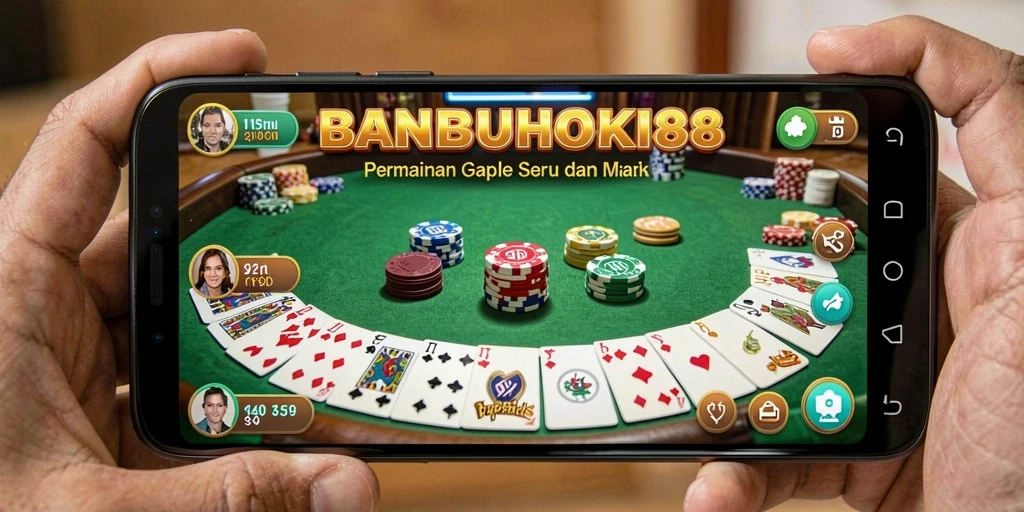 Tampilan menarik gameplay Gaple di BANBUHOKI88.