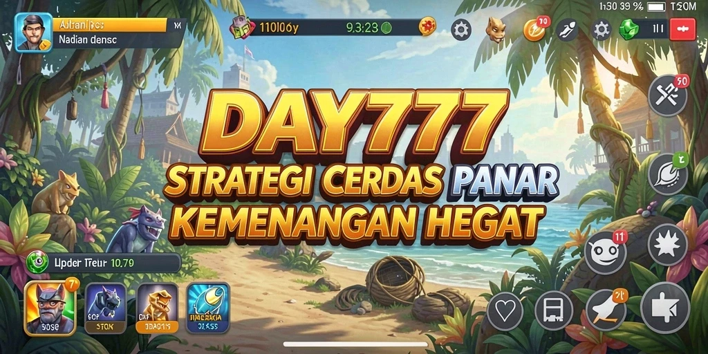 Screenshot utama DAY777 menampilkan gameplay strategi yang mendebarkan.