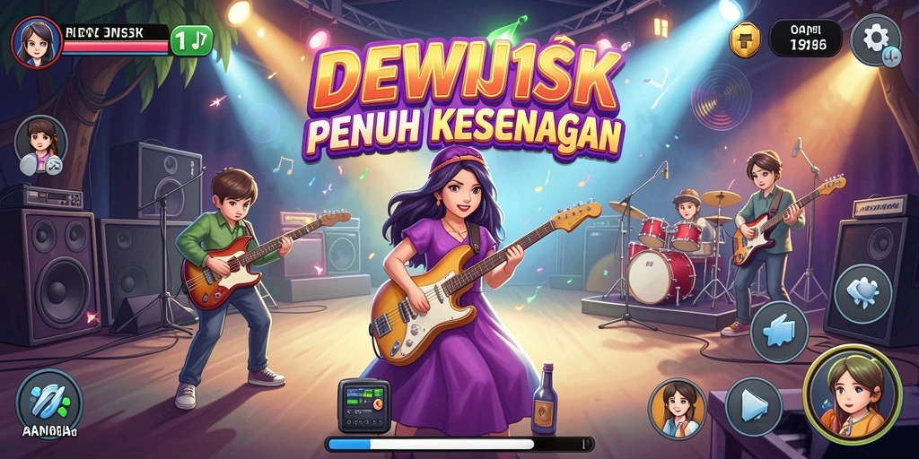 Tampilan menarik saat bermain DEWI11 dengan berbagai pilihan lagu.