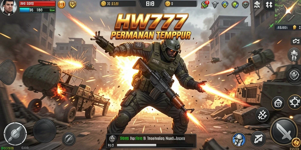 Tangkapan layar dari gameplay seru HW777.