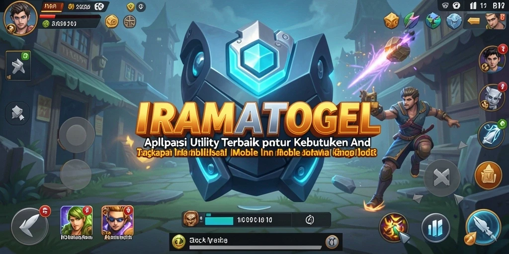 Tampilan utama aplikasi IRAMATOGEL dengan fitur-fitur Utility.
