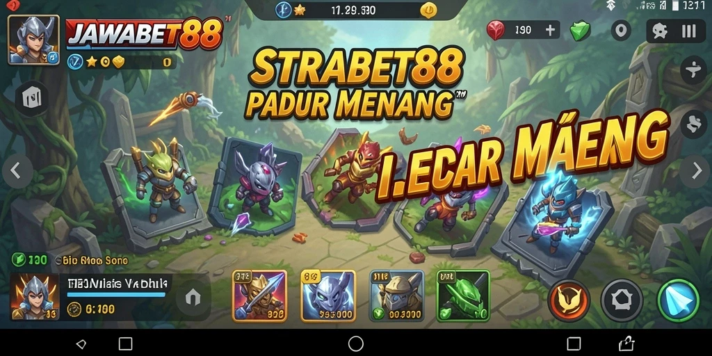Tampilan gameplay menegangkan dalam JAWABET88, penuh strategi dan aksi.