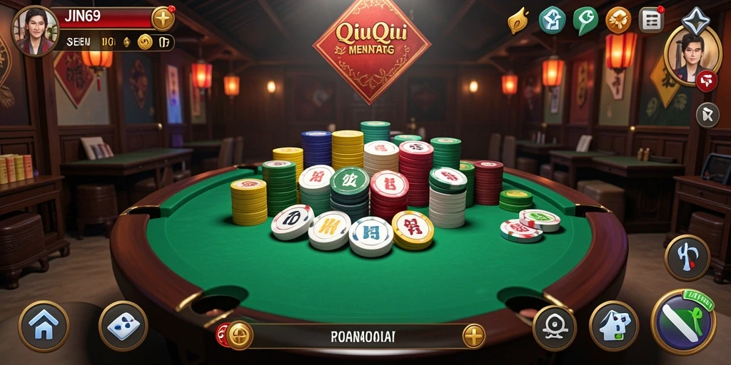 Screenshot utama JIN69 menampilkan gameplay seru QiuQiu.