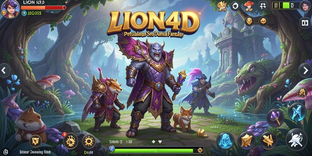 Screenshot gameplay LION4D menampilkan aksi petualangan yang penuh tantangan.
