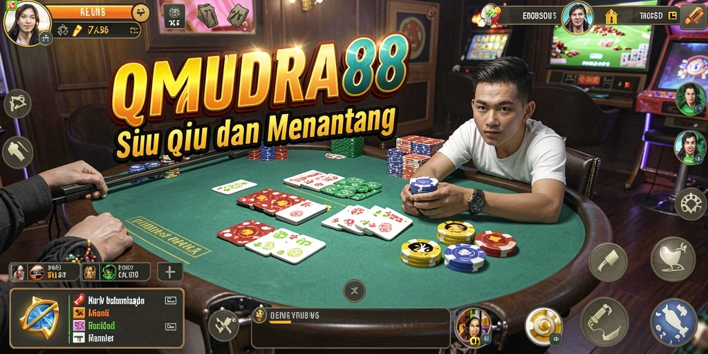 Tampilan gameplay QiuQiu yang menarik dan interaktif.