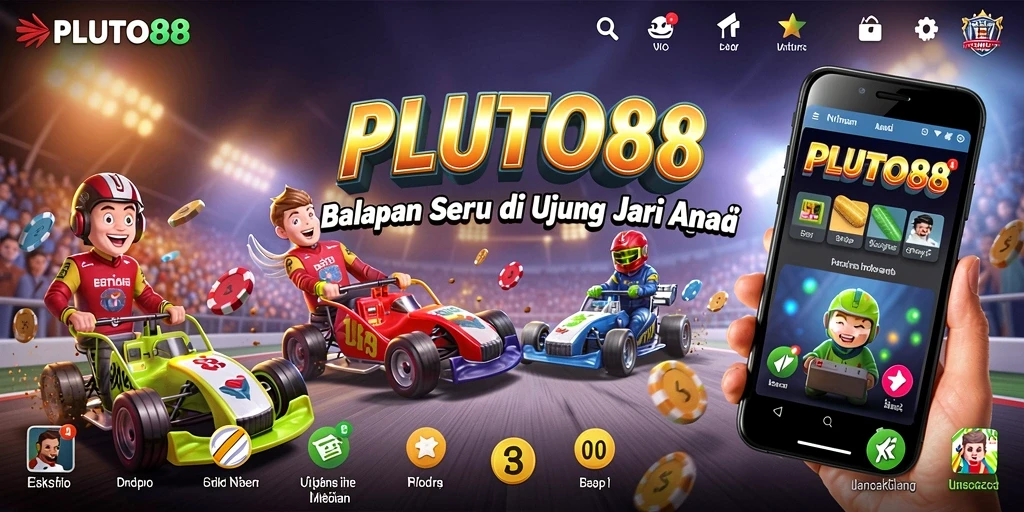 Gameplay balapan seru dengan mobil yang bertenaga di PLUTO88.