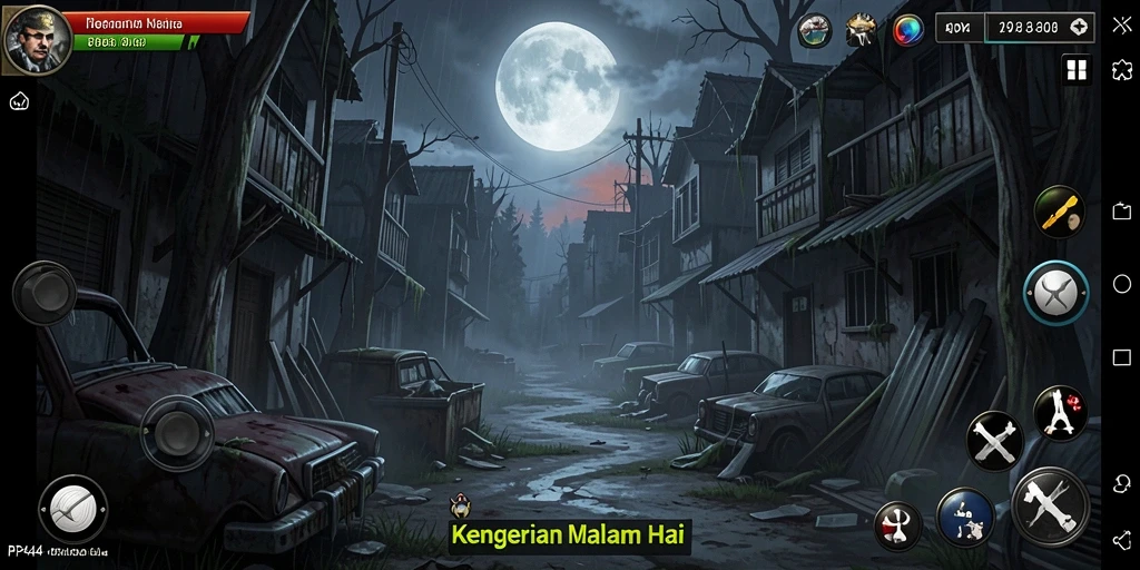 Tampilan gameplay PP444 yang menyeramkan dan menegangkan.