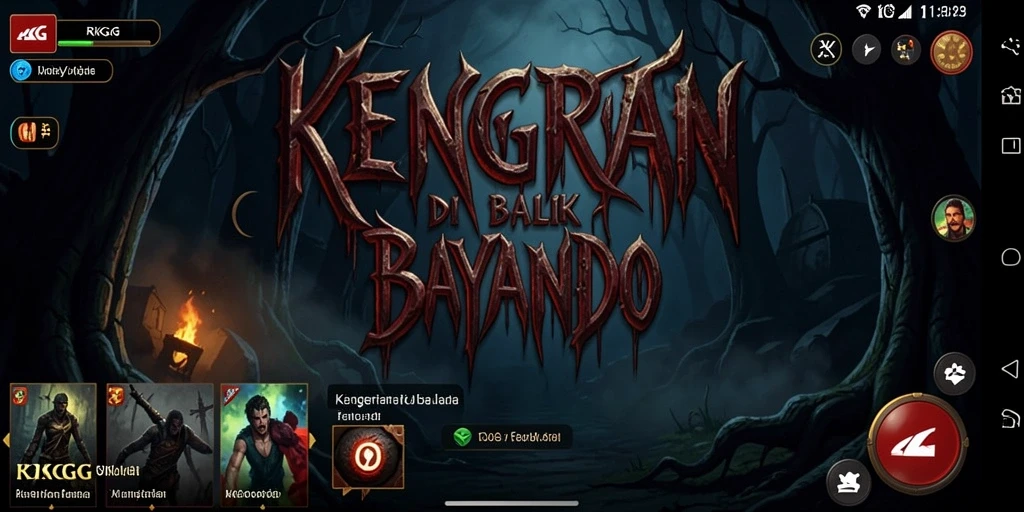Screenshot RKGG menampilkan pemain menghadapi kegelapan yang menakutkan.