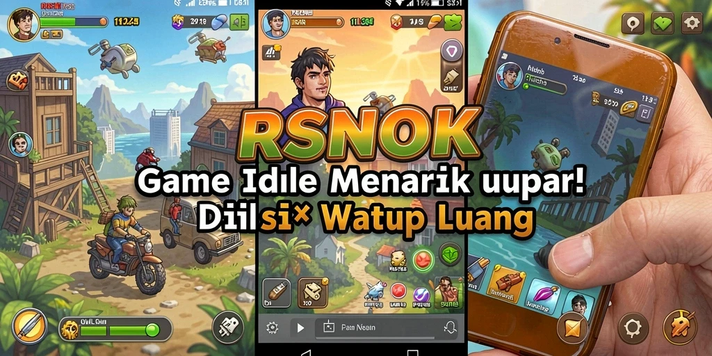 Tampilan gameplay RSNOK yang menarik dalam suasana Idle.