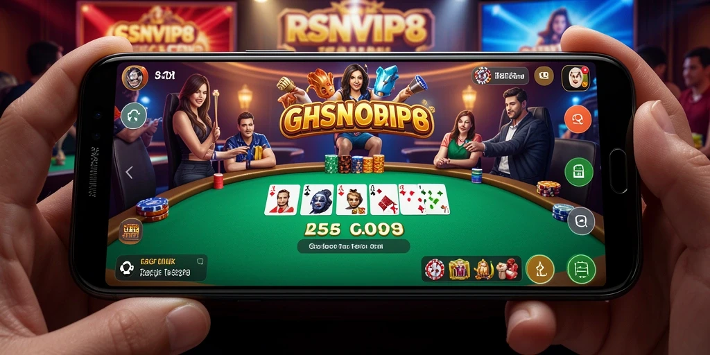 Tangkapan layar gameplay Live Casino RSNVIP8 menampilkan suasana kasino yang nyata.