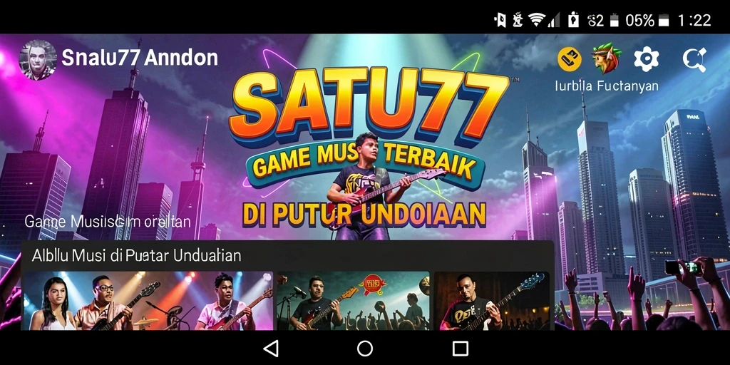 Tampilan gameplay SATU77 yang menarik dengan berbagai pilihan lagu.
