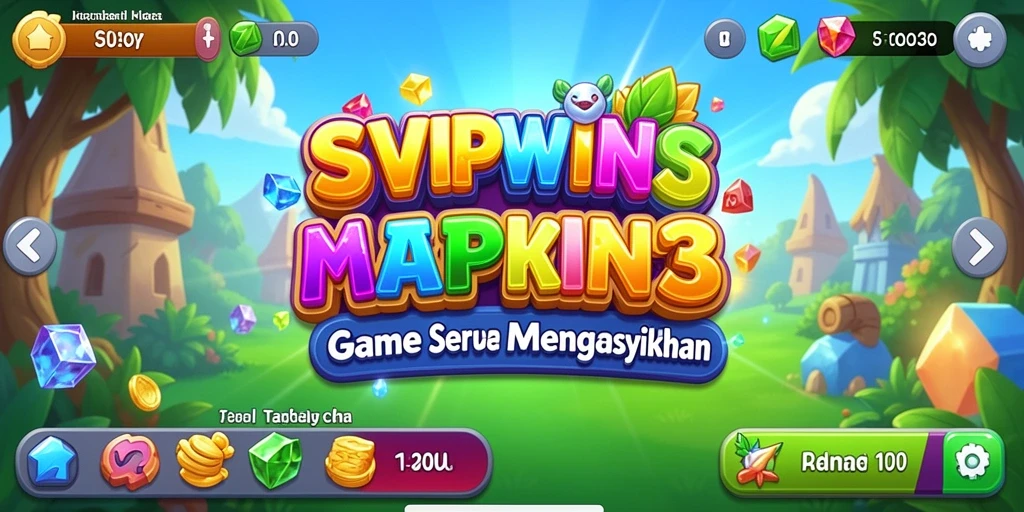 Tampilan gameplay Match-3 yang menakjubkan dan menarik.