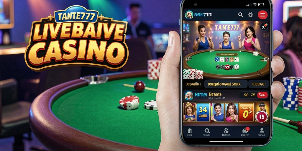 Tampilan gameplay TANTE777 yang menarik dan interaktif dalam Live Casino.