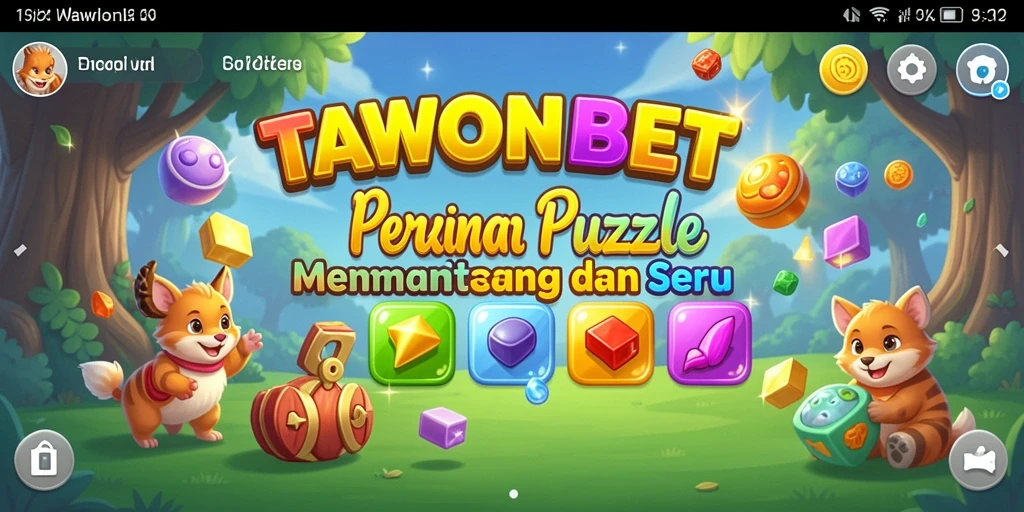 Tampilan gameplay TAWONBET dengan teka-teki yang menarik.