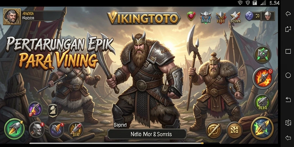 Tangkapan layar VIKINGTOTO menampilkan aksi pertempuran yang mendebarkan.