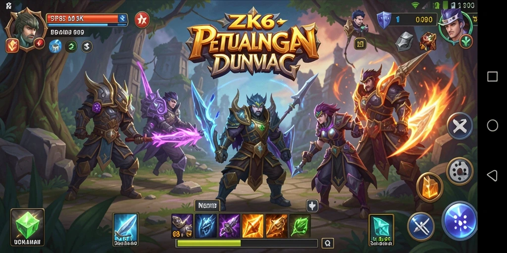 Gameplay RPG menegangkan di ZK6 yang penuh strategi.
